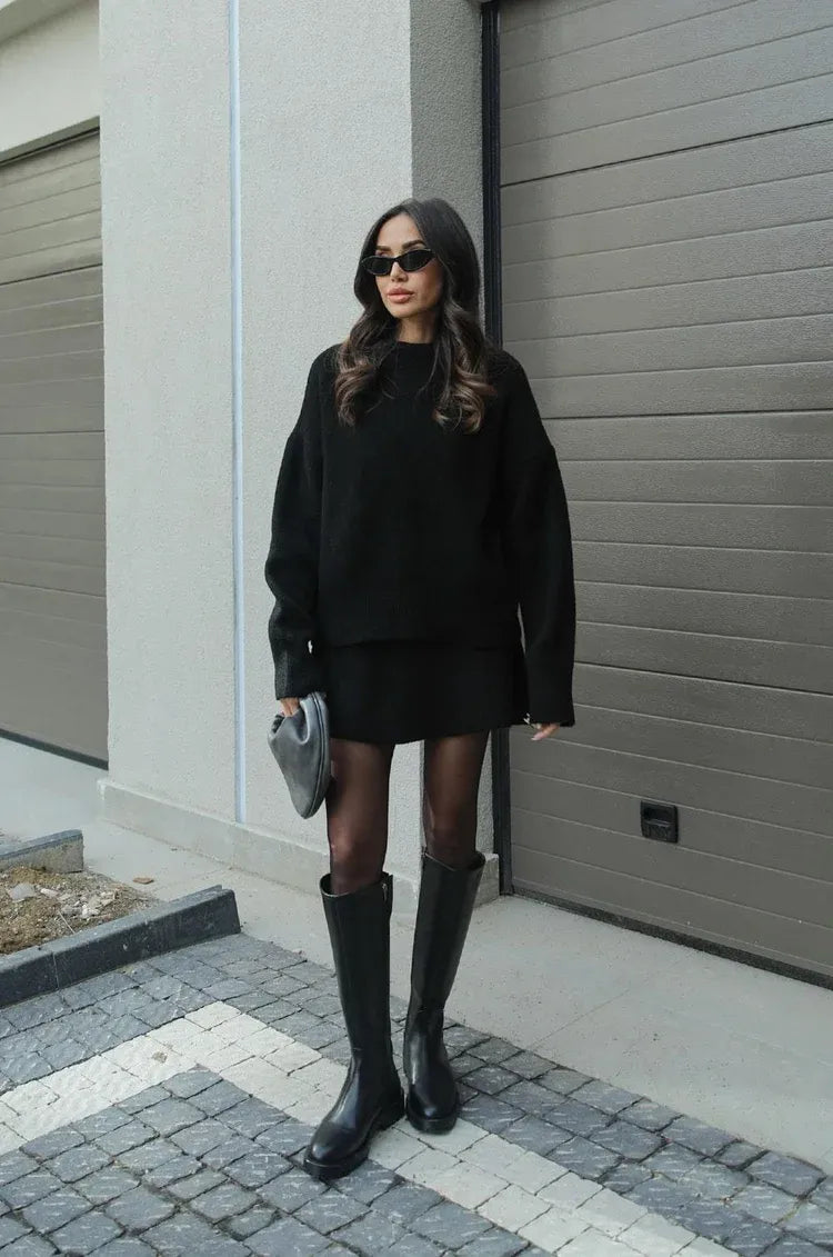 Set top e gonna in maglia