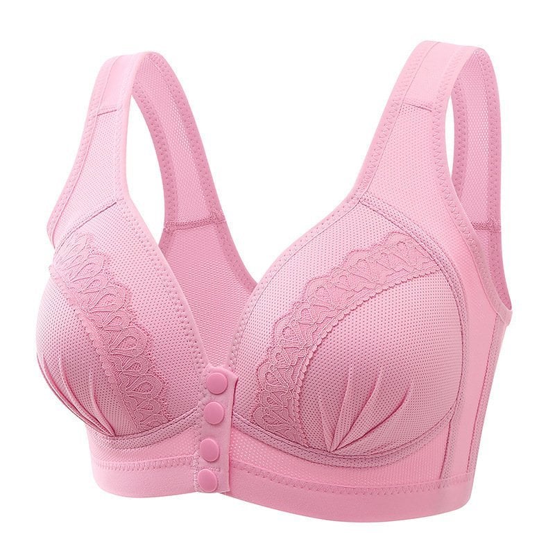 Reggiseno traspirante con elegante chiusura frontale a bottoni