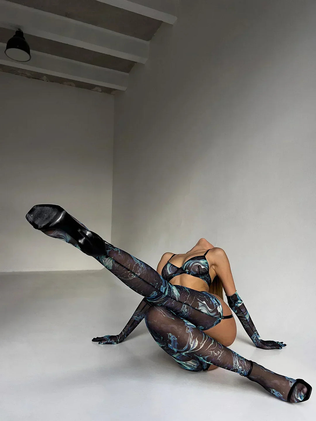 Elsa | Set di lingerie 5 pezzi Tie-Dye