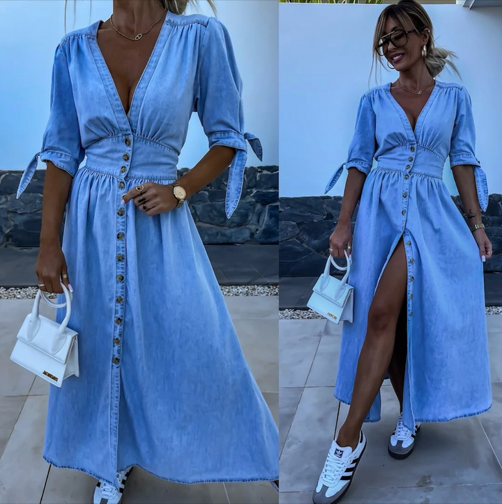 Ivanka Abito in denim alla moda