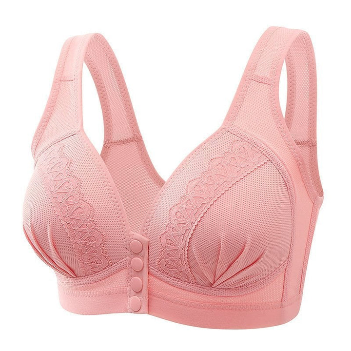 Reggiseno traspirante con elegante chiusura frontale a bottoni