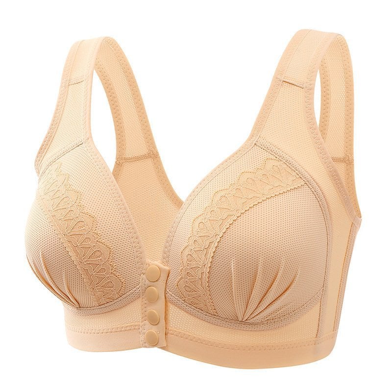 Reggiseno traspirante con elegante chiusura frontale a bottoni