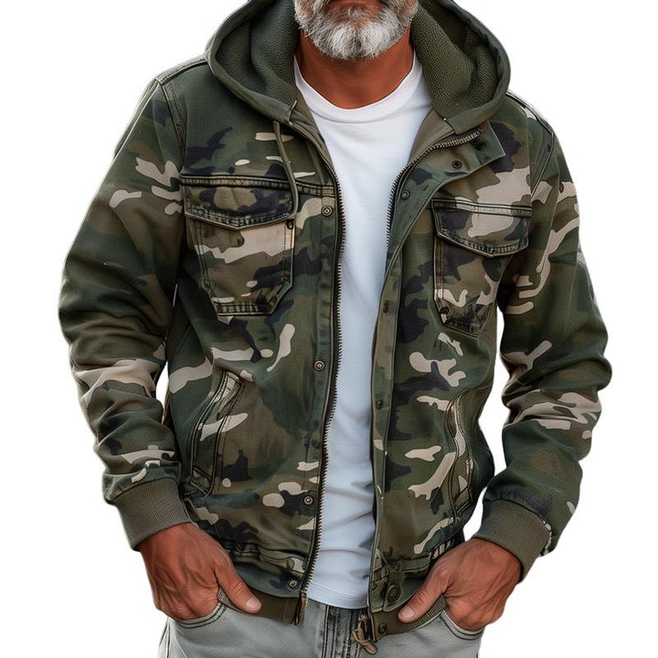 Giacca cargo mimetica da uomo Fabian - Stylish con cappuccio e tasche multifunzionali